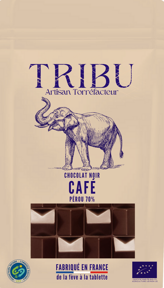 CHOCOLAT NOIR 70% CAFÉ