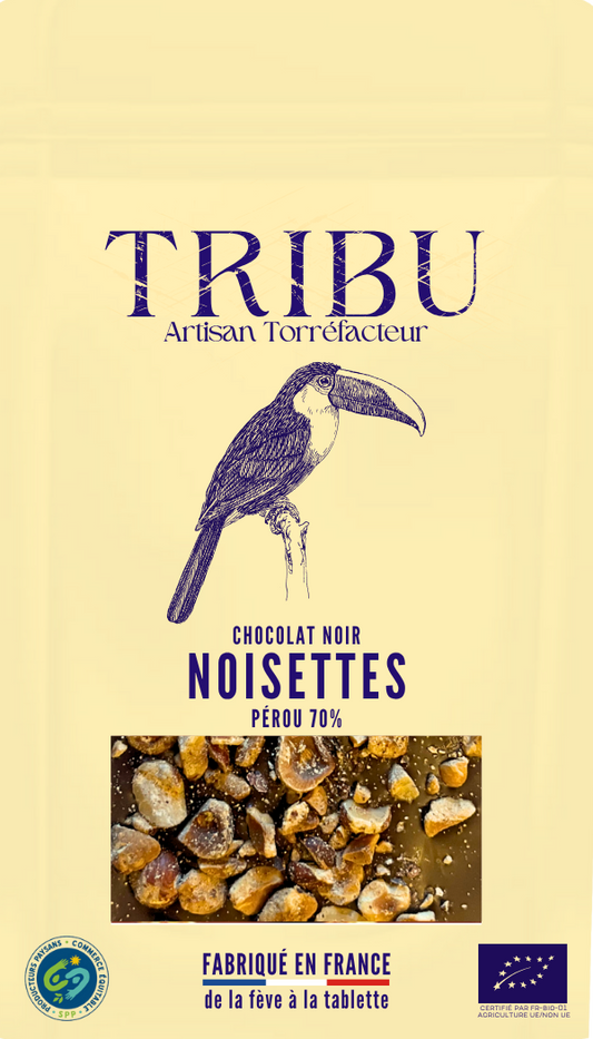 CHOCOLAT NOIR 70% NOISETTES